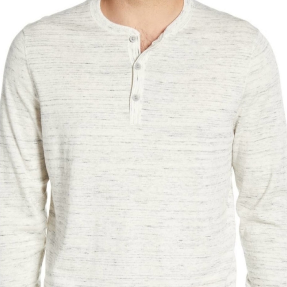 Nordstrom Men’s Shop Gray Henley Shirt Size XXL